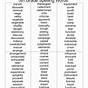 Vocabulary Lists For 5th Grade