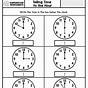 Kindergarten Time Worksheet
