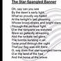 Star Spangled Banner Words Printable