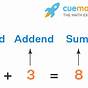What Is Addends In Mathematics