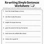 Writing Simple Sentences Worksheets Pdf