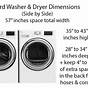 Washer Dryer Size Chart