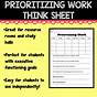 Prioritize Your Life Worksheet