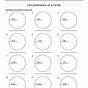 Finding Circumference Of A Circle Worksheet