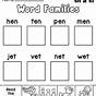 Cvc Word Families Worksheet