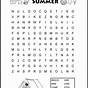 Summer Fun Word Search Puzzle