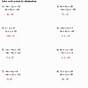 Elimination Method Worksheet With Answers