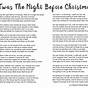Printable Twas The Night Before Christmas Poem