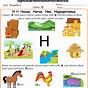 English Worksheets For Nursery