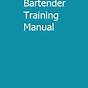 Bartender Training Manual Pdf