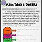 Main Idea And Supporting Details Worksheet 4th Grade