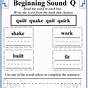 Letter Q Cut And Paste Worksheets