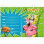 Free Printable Spongebob Birthday Invitations