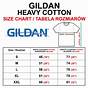 Gildan Shirts Size Chart