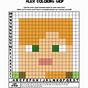 Cute Pixel Grid Coloring Pages
