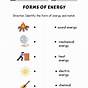 Energy Worksheet For 4th Grade