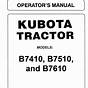 Kubota B7510 Parts Manual