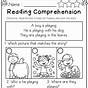 Fall Reading Comprehension Worksheets