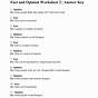 Nutrition Worksheets Answer Key