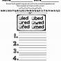 Ed Word Family Worksheets Free
