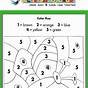 Kindergarten Color Math Worksheets