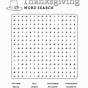 Thanksgiving Word Search Printable Free