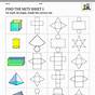 Worksheets For 3d Shapes