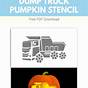 Printable Truck Pumpkin Stencil