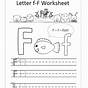 Preschool Letter F Worksheets