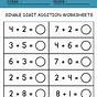 Addition Sums Up To 10 Worksheets