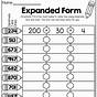 Expanded Form 4th Grade Worksheet