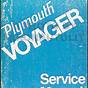 Plymouth Voyager Repair Manual
