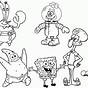 Printable Spongebob Characters Coloring Pages