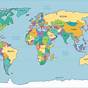 Simple World Map For Kids Printable