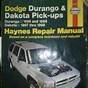 1999 Dodge Durango Manual