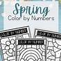 Printable Spring Color By Number