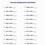 Multiplying Decimals By Whole Numbers Worksheet