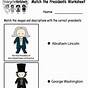 First President Worksheet For Kindergarten