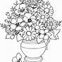 Simple Flower Coloring Pages