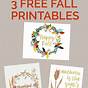 Fall Free Printables