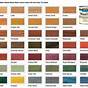Oil Based Stain Color Chart
