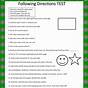Free Following Directions Worksheets