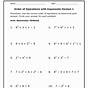 Order Of Operations Worksheets With Answers