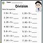 Division For 4th Graders Worksheet