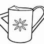 Printable Watering Can Outline