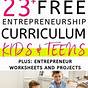 Entrepreneur Worksheets For Students