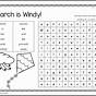 Free Printable March Word Search