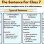 Types Of Sentence Worksheet For Class 3