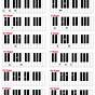 Piano Key Chart Printable