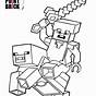Steve Minecraft Coloring Pages